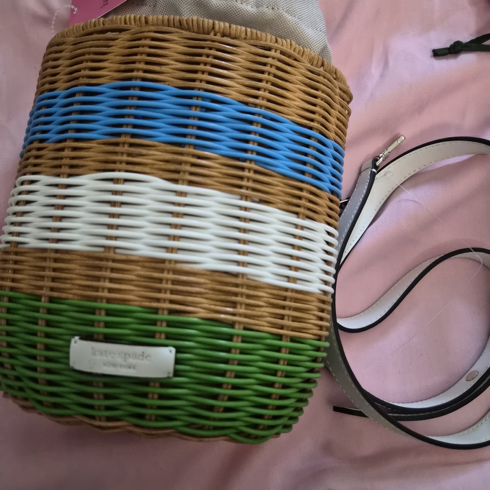 Kate Spade Multicolor Wicker Bag